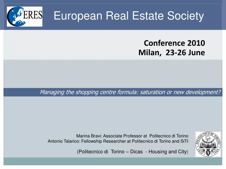 european real estate society
