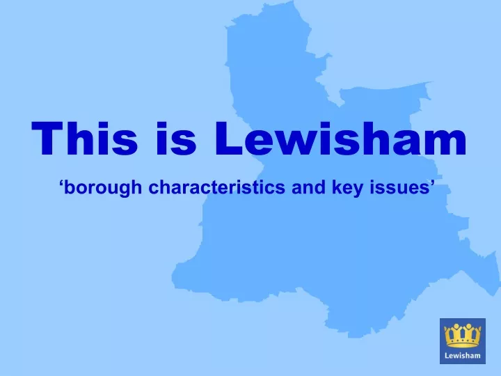 this is lewisham