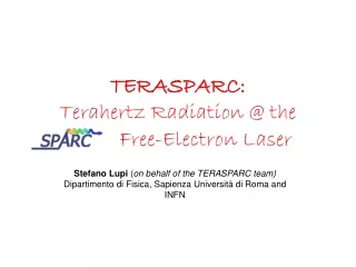 TERASPARC:  Terahertz Radiation @ the            Free-Electron Laser