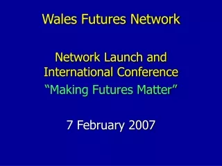 Wales Futures Network