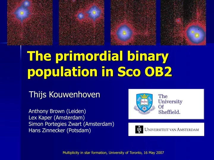 the primordial binary population in sco ob2