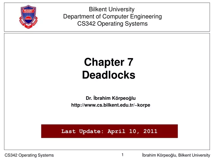 chapter 7 deadlocks