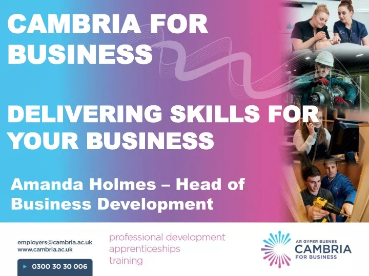 cambria for business delivering skills for your
