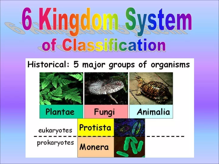 6 kingdom system