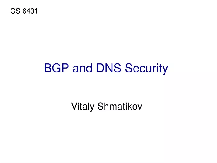 bgp and dns security