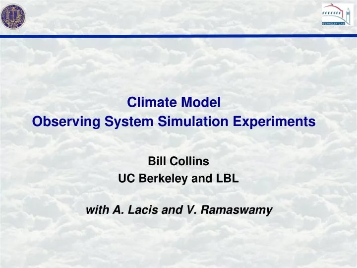 climate model observing system simulation experiments