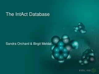 The  IntAct  Database