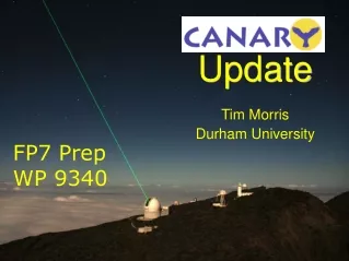 Update Tim Morris Durham University