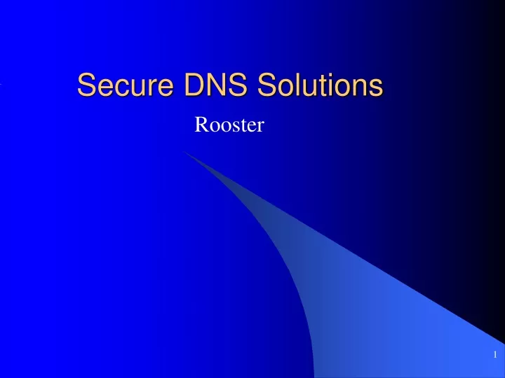 secure dns solutions