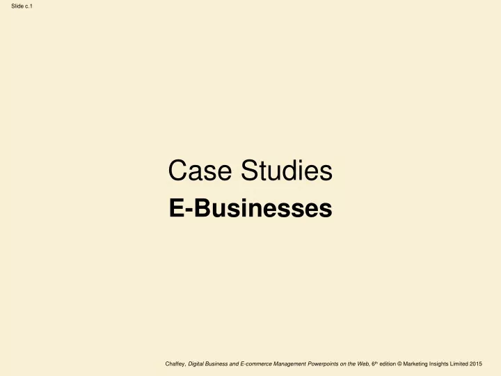 case studies e businesses