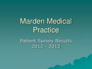 Marden Medical Practice