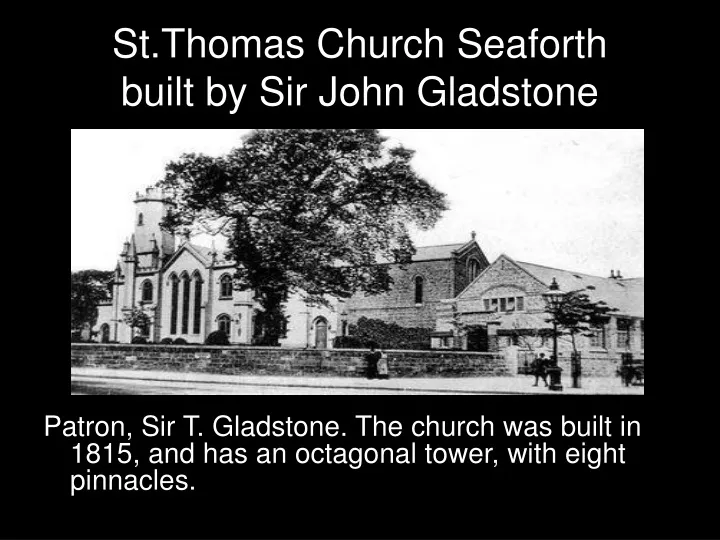 st thomas church seaforth built by sir john gladstone
