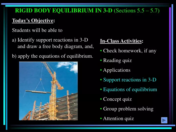 rigid body equilibrium in 3 d sections 5 5 5 7