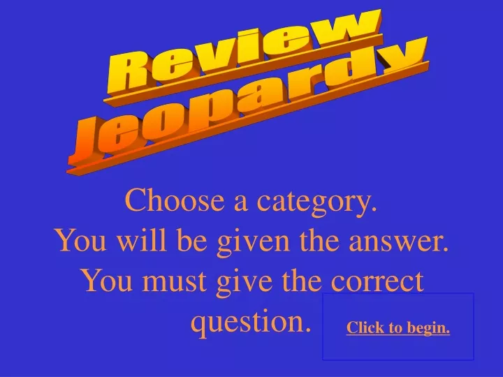 review jeopardy