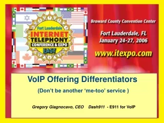 VoIP Offering Differentiators (Don’t be another ‘me-too’ service )