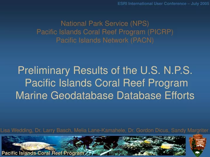 national park service nps pacific islands coral