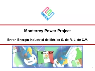 Monterrey Power Project Enron Energía Industrial de México S. de R. L. de C.V.