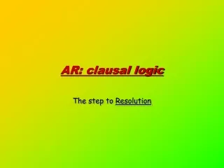 AR: clausal logic
