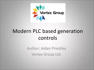 Modern PLC based generation controls