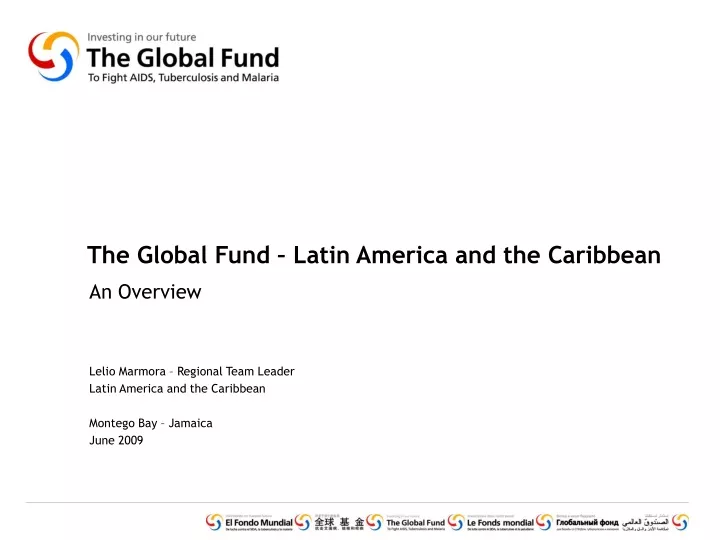 the global fund latin america and the caribbean