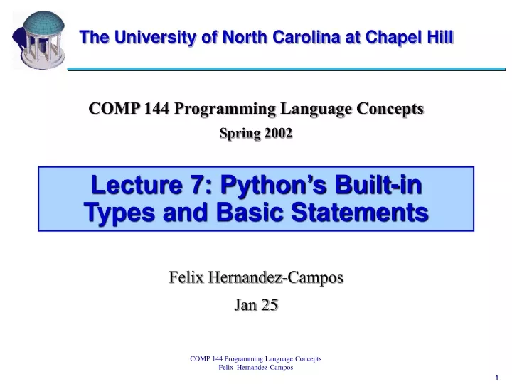 lecture 7 python s built in types and basic statements