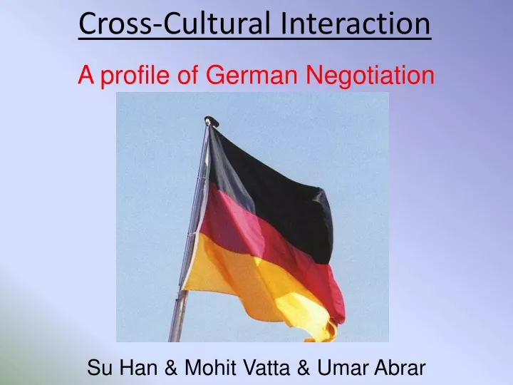 cross cultural interaction