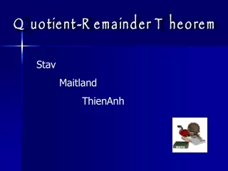Quotient-Remainder Theorem