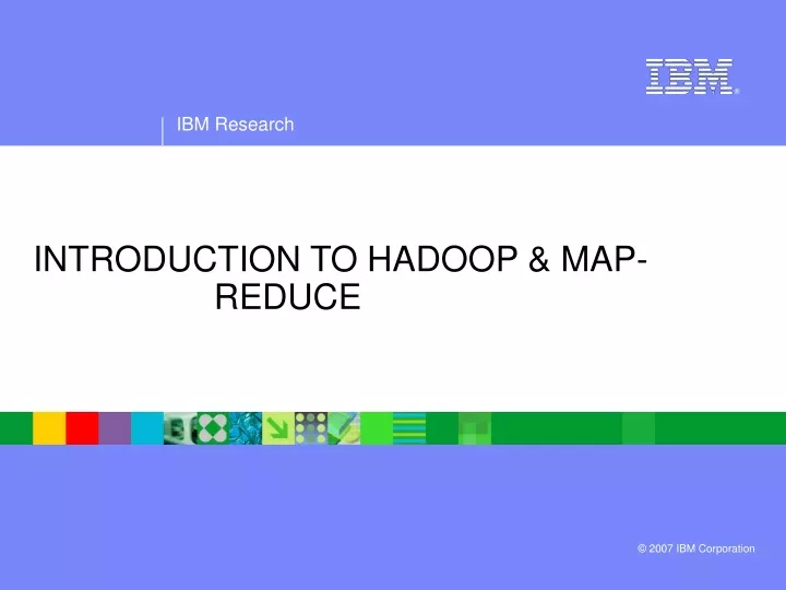introduction to hadoop map reduce
