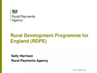 Rural Development Programme for England (RDPE)