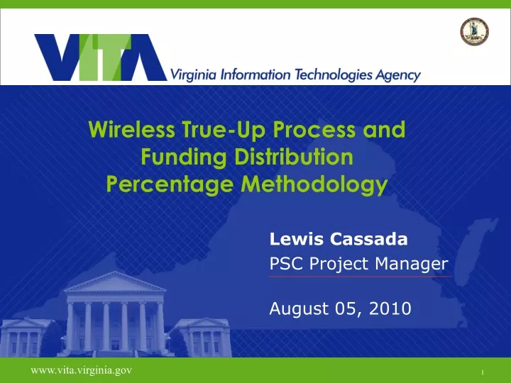 wireless true up process and funding distribution percentage methodology
