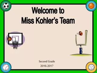 Welcome to Miss Kohler’s Team