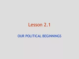 Lesson 2.1