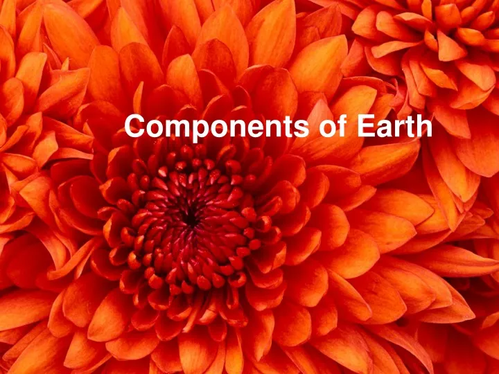 components of earth