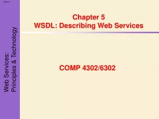 Chapter 5 WSDL: Describing Web Services