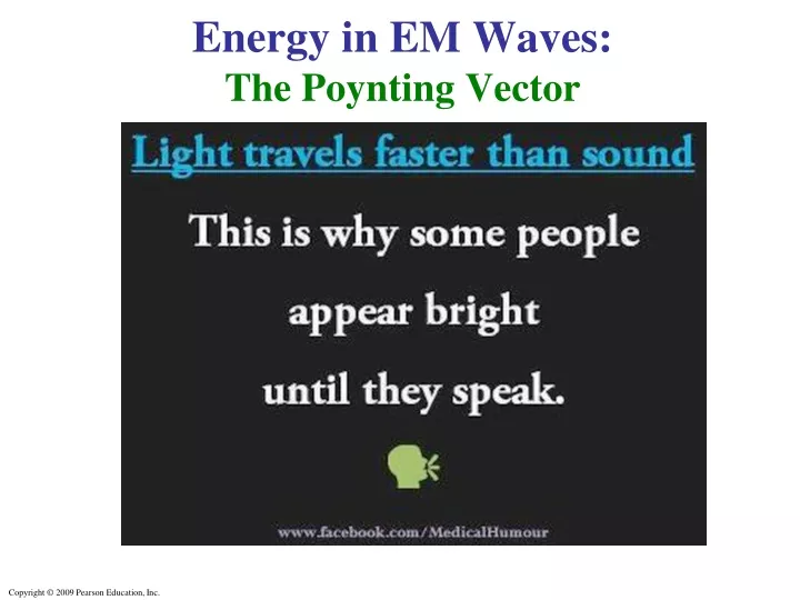 energy in em waves the poynting vector