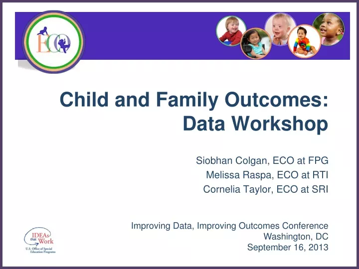 child and family outcomes data workshop