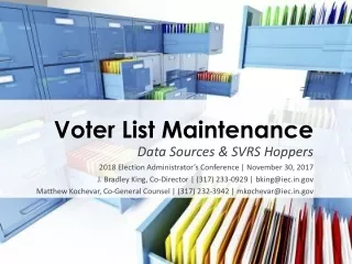 Voter List Maintenance