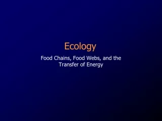 Ecology