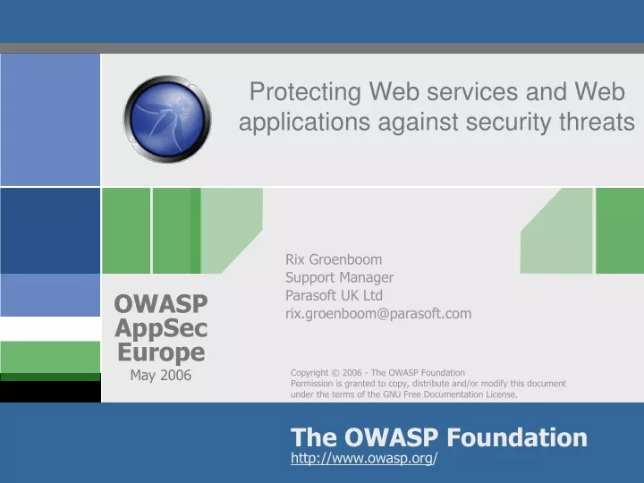 protecting web services and web applications against security threats