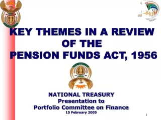 KEY THEMES IN A REVIEW OF THE  PENSION FUNDS ACT, 1956