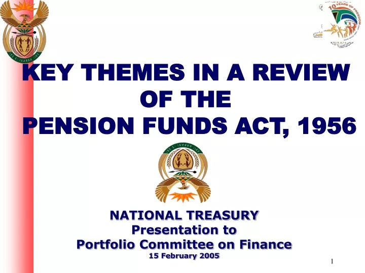 key themes in a review of the pension funds