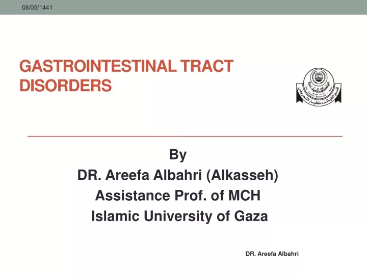 gastrointestinal tract disorders