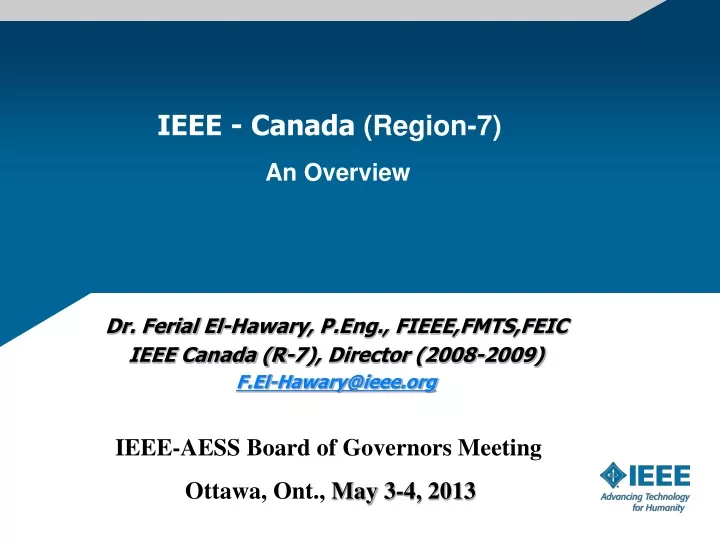 ieee canada region 7 an overview