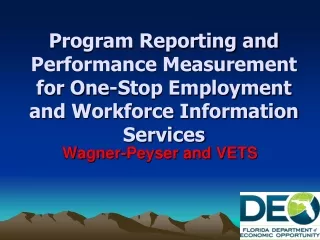 Wagner-Peyser and VETS