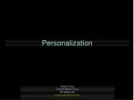 Personalization - slide 1