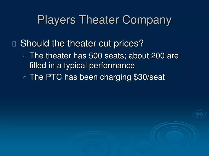 players theater company