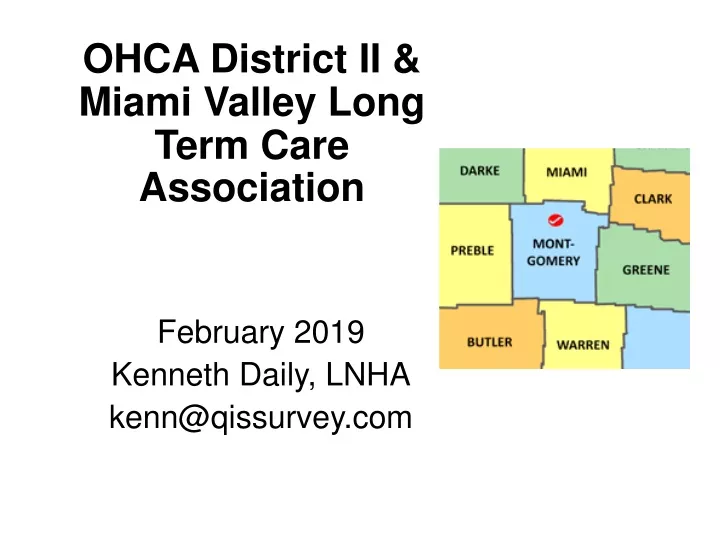 ohca district ii miami valley long term care association