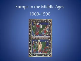 Europe in the Middle Ages  1000-1500