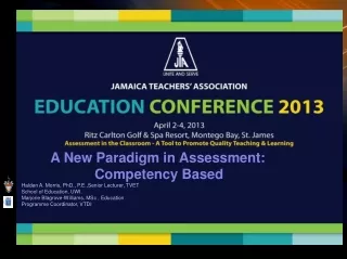 A New Paradigm in Assessment: Competency Based