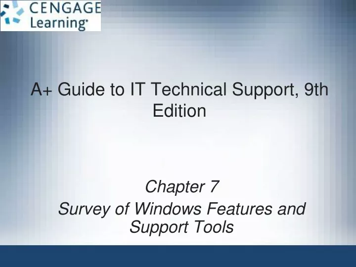 a guide to it technical support 9th edition